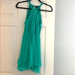 Teal mini dress